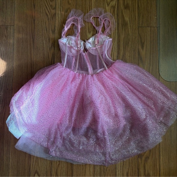 Sugar Thrillz Glittery Pink Dress - Picture 2 of 3
